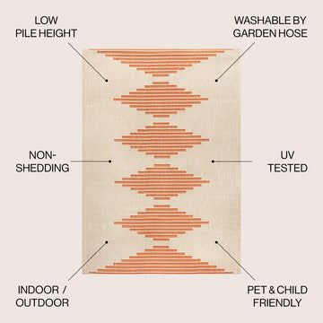 Vinales Diamond Stripe Indoor/outdoor Area Rug